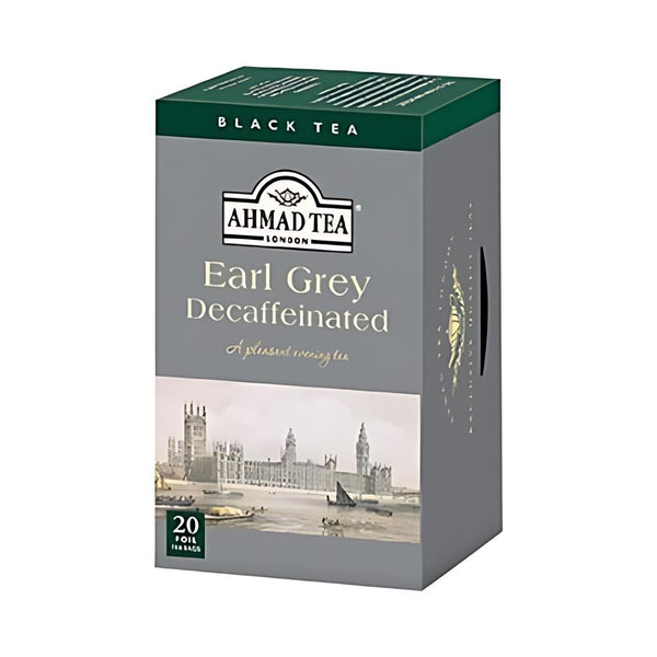 Ahmad Tea Decaffeinated Earl Grey Black Tea 20 foil tea bags