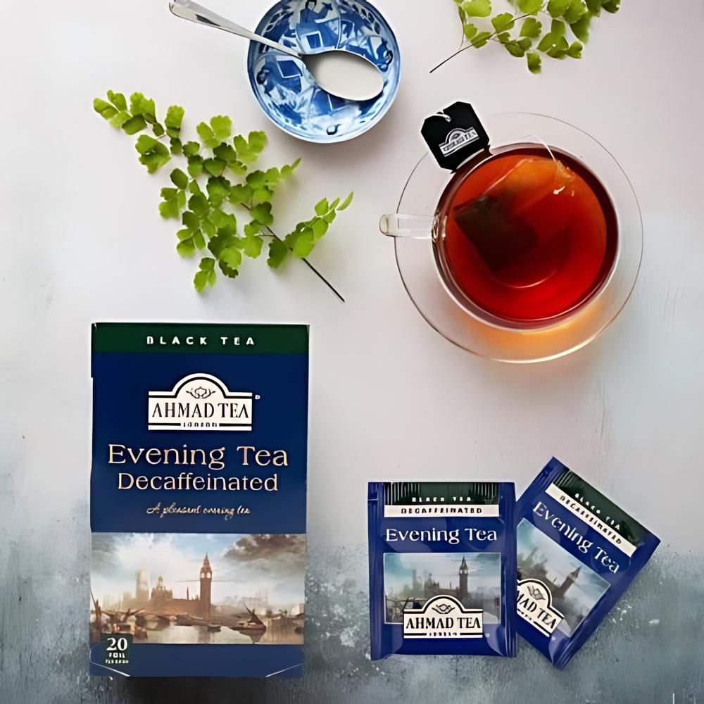 Ahmad Tea Decaffeinated Evening Black Tea 20 foil tea bags