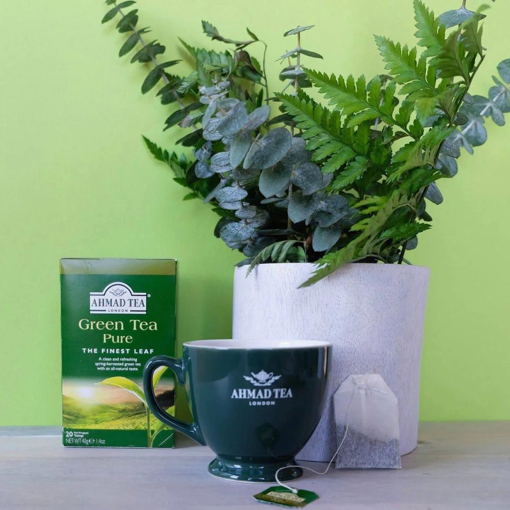 Ahmad Tea Pure Green Tea 20 foil tea bags