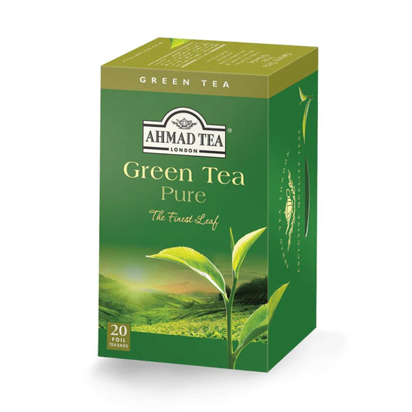 Ahmad Tea Pure Green Tea 20 foil tea bags