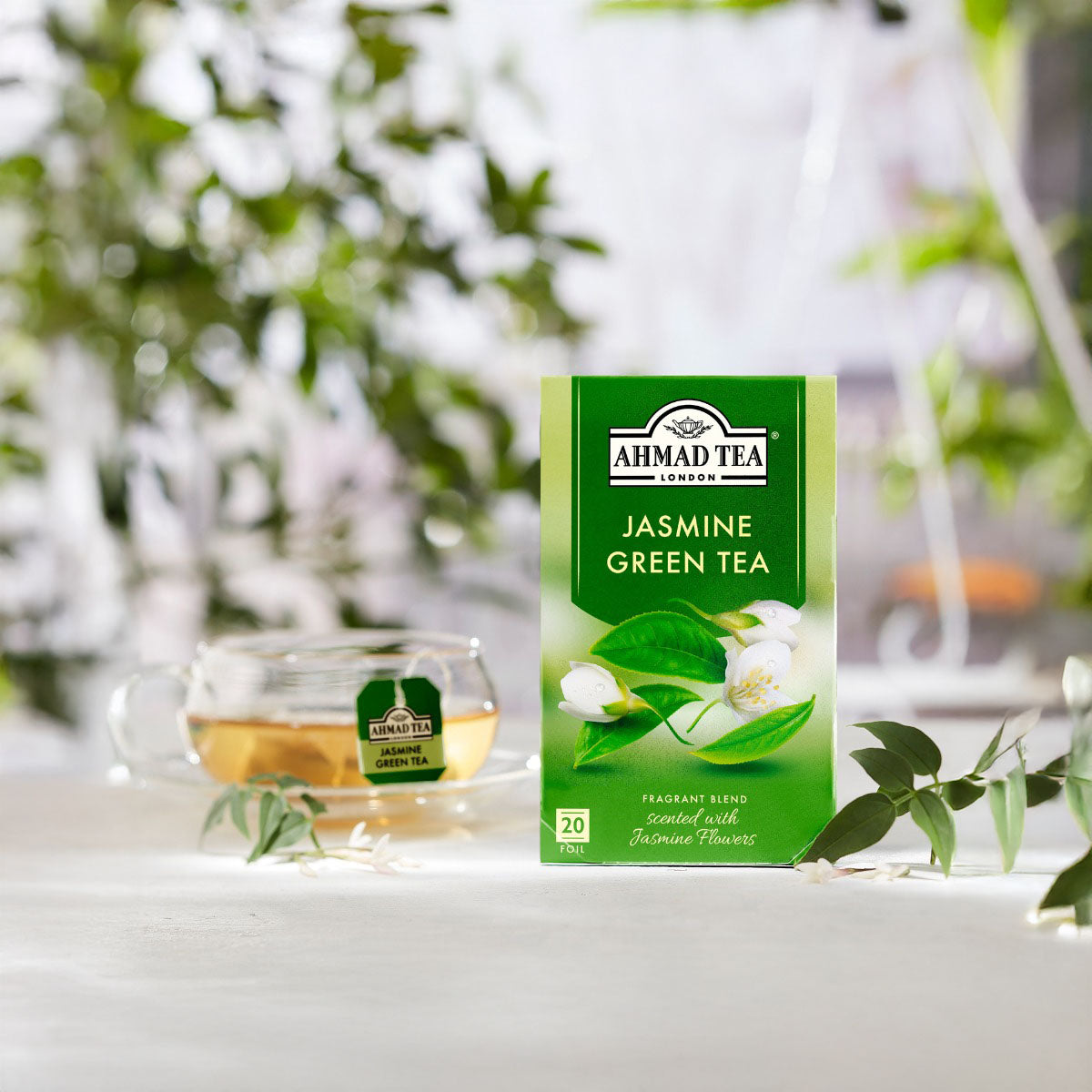 Ahmad Tea Jasmine Green Tea 20 foil tea bags