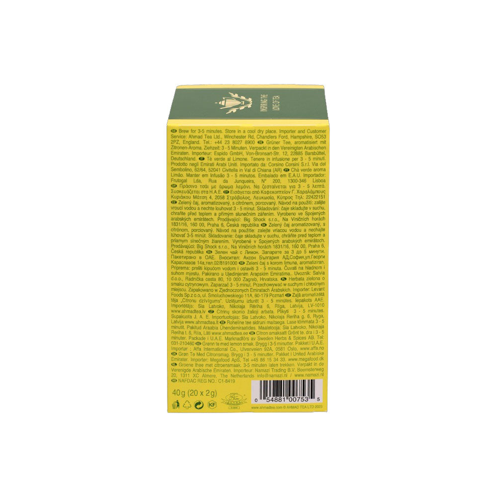 Ahmad Tea Lemon Green Tea 20 foil tea bags