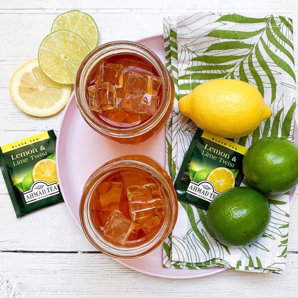Ahmad Tea Lemon and Lime Twist Black Tea 20 foil tea bags