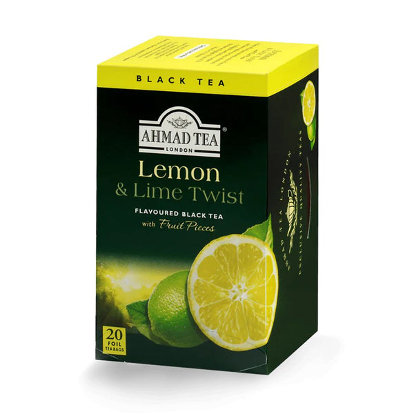 Ahmad Tea Lemon and Lime Twist Black Tea 20 foil tea bags