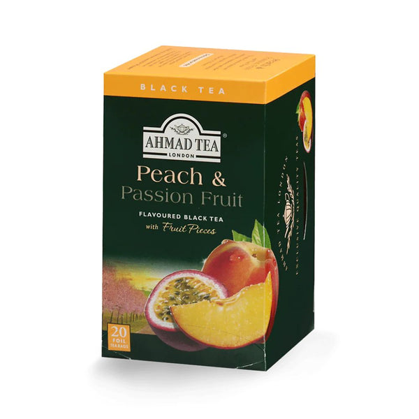 Ahmad Tea Peach and Passion Fruit Black Tea 20 foil tea bags