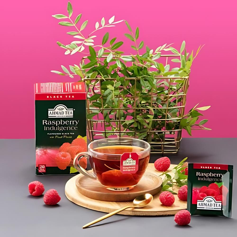 Ahmad Tea Raspberry Indulgence Black Tea 20 foil tea bags