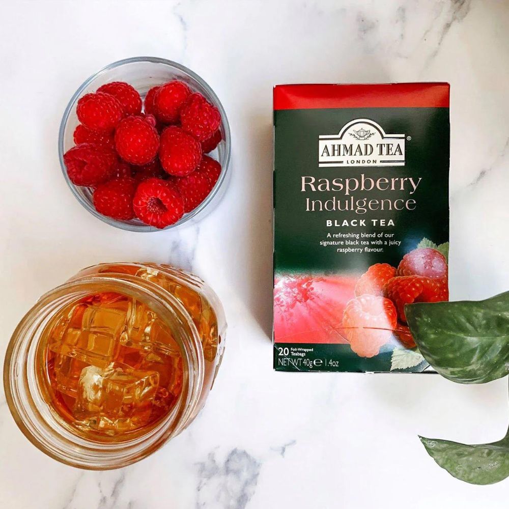 Ahmad Tea Raspberry Indulgence Black Tea 20 foil tea bags