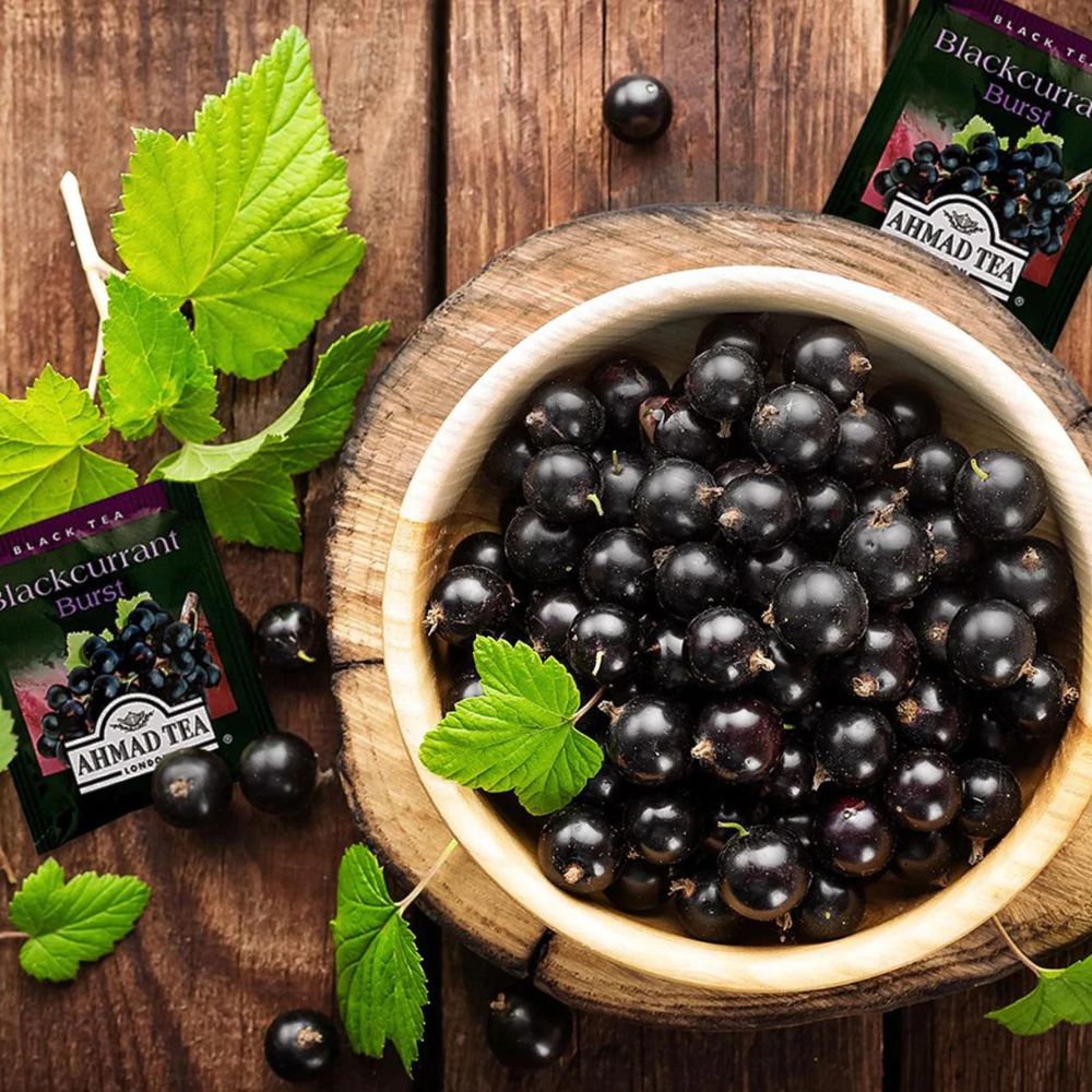 Ahmad Tea Blackcurrant Burst Black Tea 20 foil tea bags