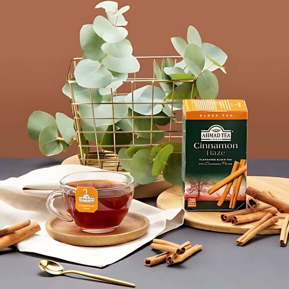 Ahmad Tea Cinnamon Haze Black Tea 20 foil tea bags