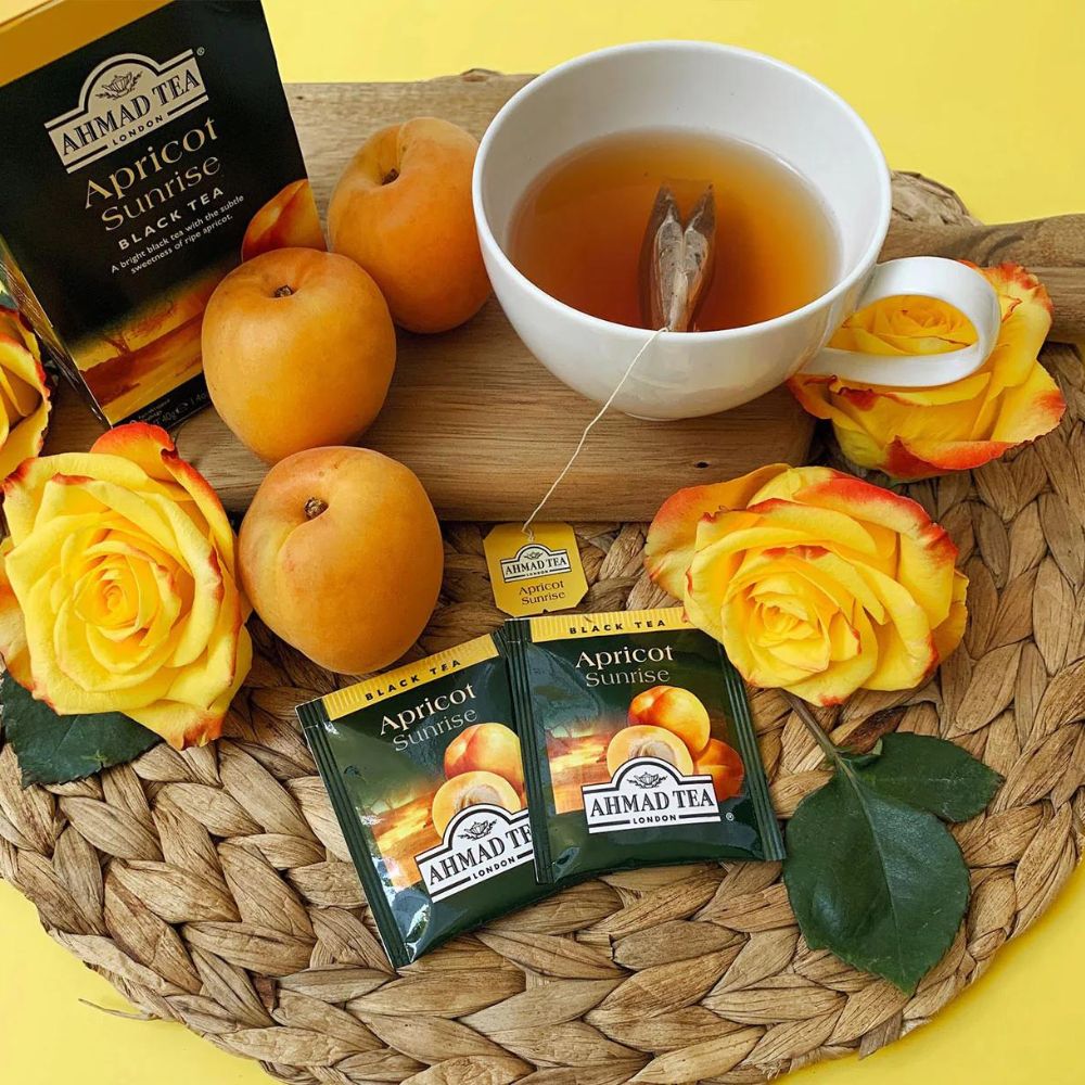 Ahmad Tea Apricot Sunrise Black Tea 20 foil tea bags
