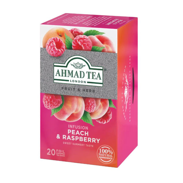 Ahmad Peach and Raspberry Herbal Tea Bags 20ct
