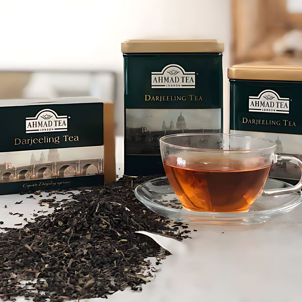 Ahmad Tea Darjeeling Black Loose Leaf Tea in Tin 7oz/200g
