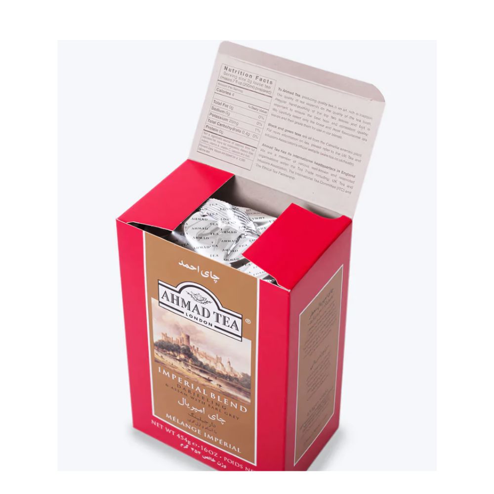 Ahmad Tea Imperial Blend Black Loose Leaf Tea in Paper Carton 16oz/454g