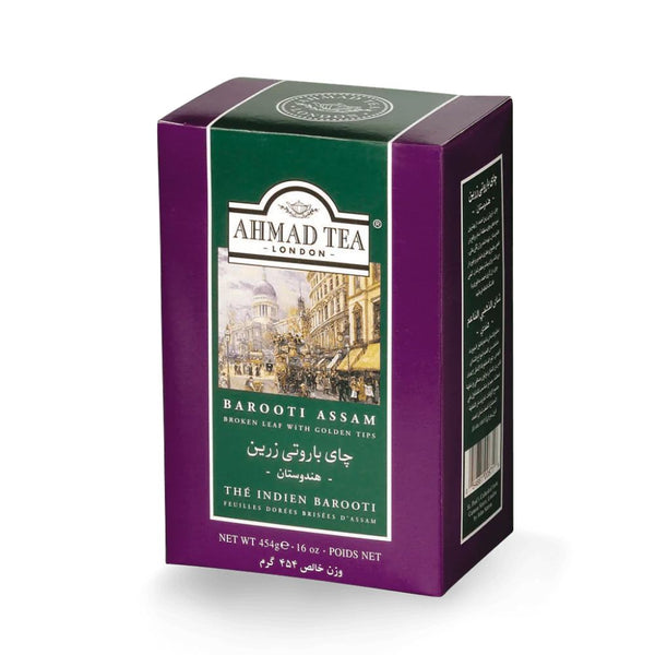 Ahmad Tea Barooti Assam Black Loose Leaf Tea in Paper Carton 16oz/454g
