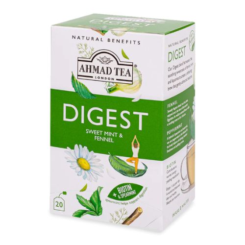 Ahmad Tea Digest Sweet Mint & Fennel 20 foil wrapped tea bags