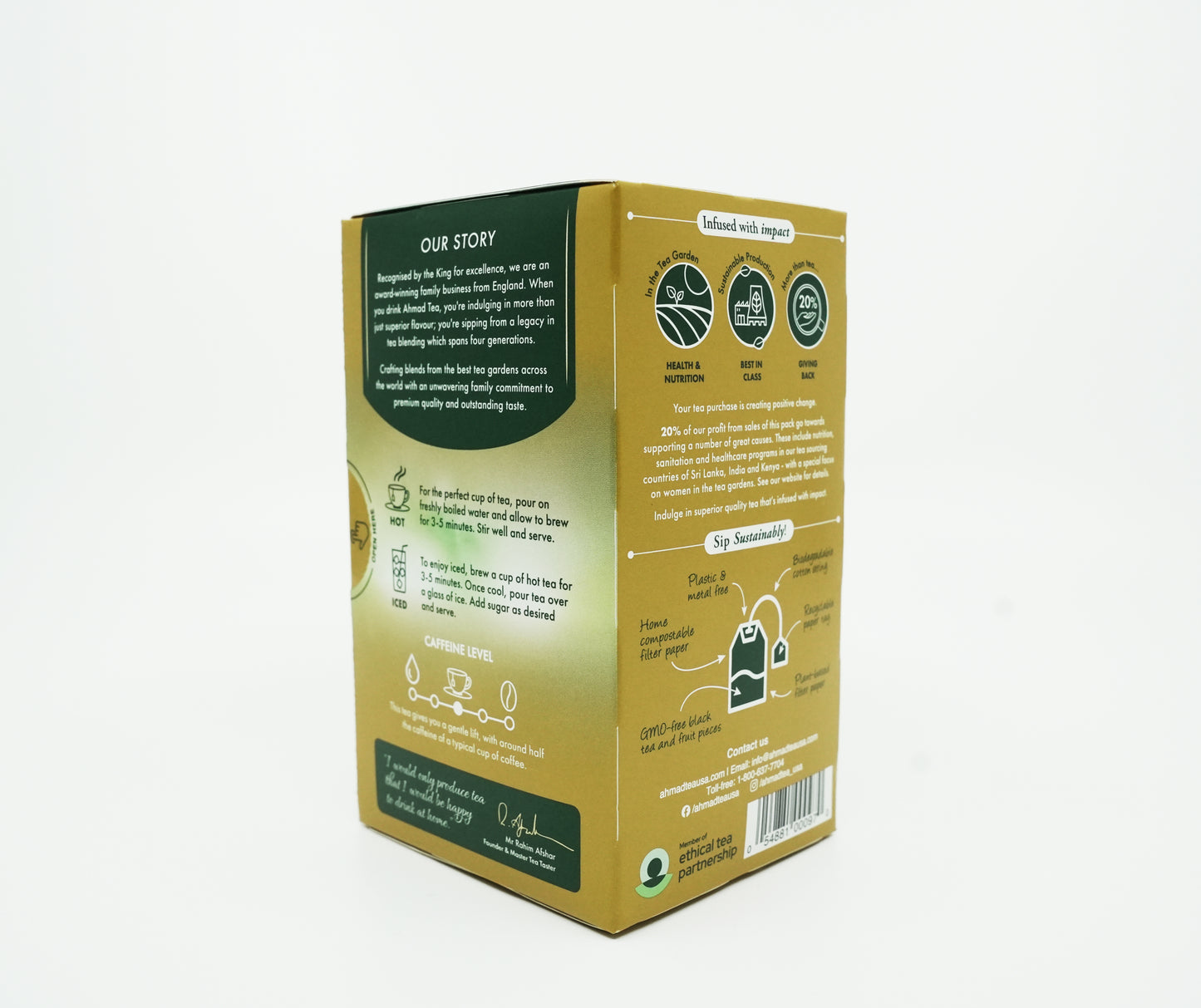 Ahmad Tea Cardamon Black Tea 20 foil tea bags
