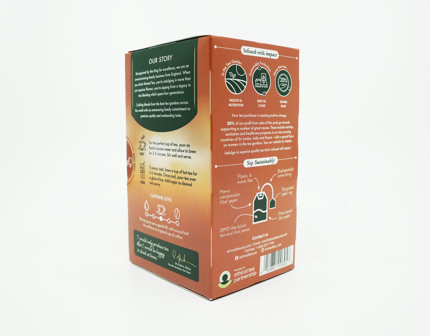 Ahmad Tea Cinnamon Haze Black Tea 20 foil tea bags