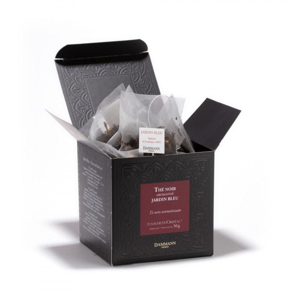 Dammann Freres Jardin Bleu Black Tea 25 Cristal Sachets