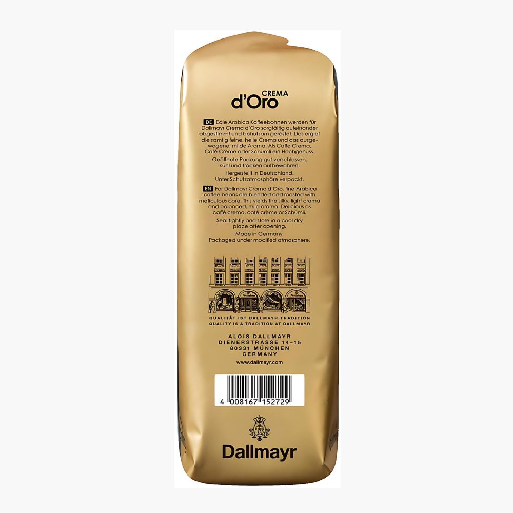 Dallmayr Crema D'Oro Whole Bean Coffee 2.2lb/1kg