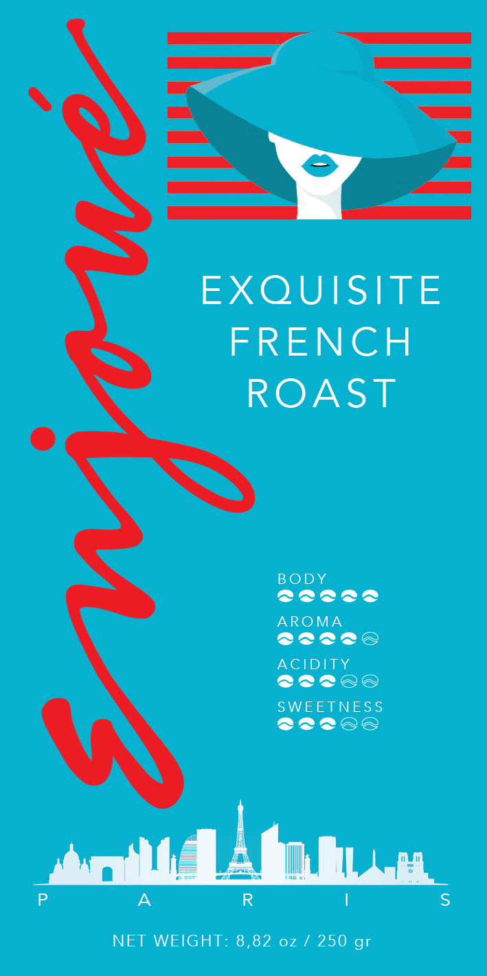 Enjoué Exquisite French Roast Whole Bean Coffee 8.8oz/250g
