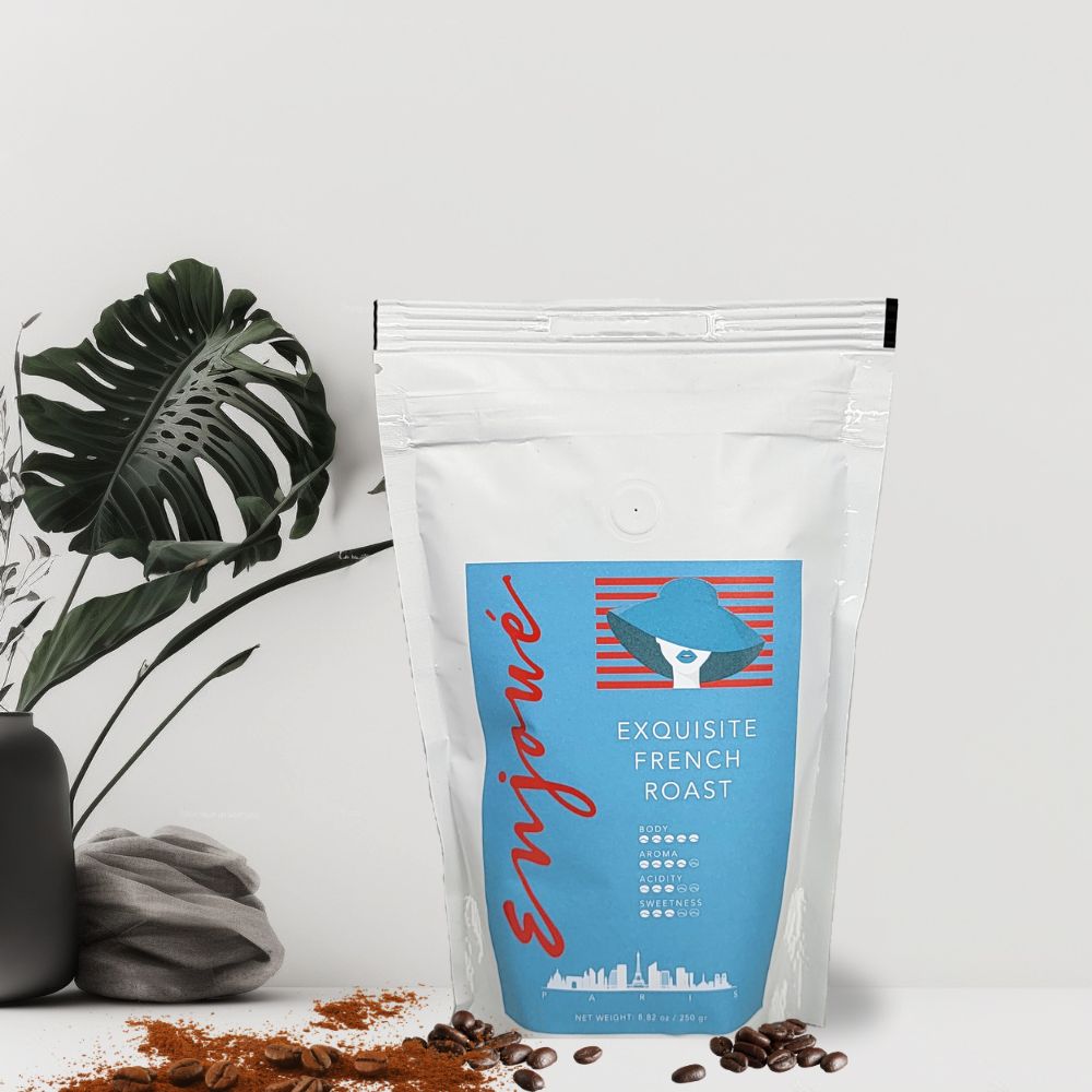Enjoué Exquisite French Roast Whole Bean Coffee 8.8oz/250g