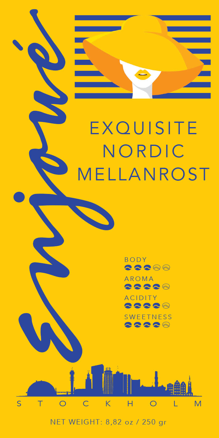 Enjoué Exquisite Nordic Mellanrost Ground Coffee 8.8oz/250g