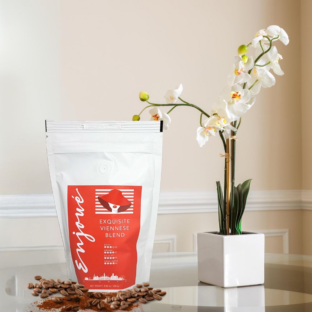 Enjoué Exquisite Viennese Blend Whole Bean Coffee 8.8oz/250g