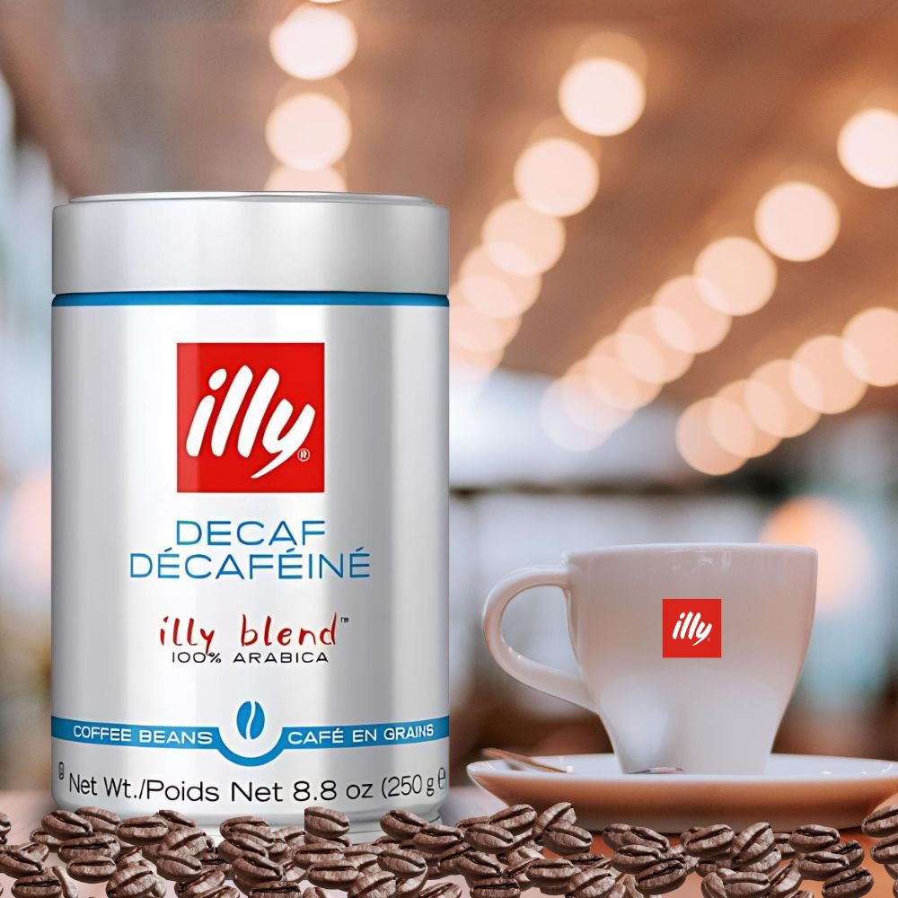 illy Classico Decaffeinated Whole Bean Coffee 8.8oz/250g