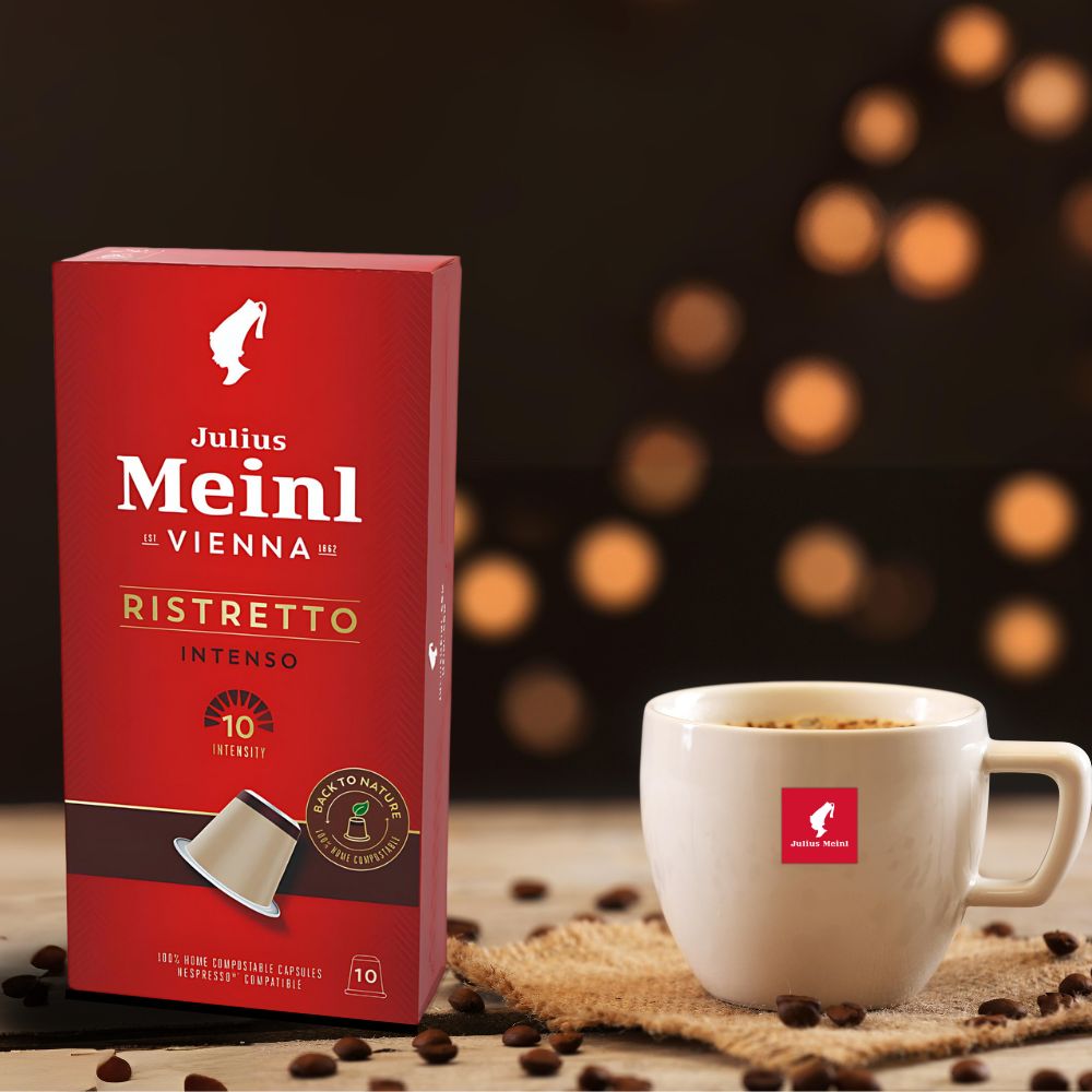 Julius Meinl Ristretto Intenso Coffee Nespresso Biodegradable 10 Caps