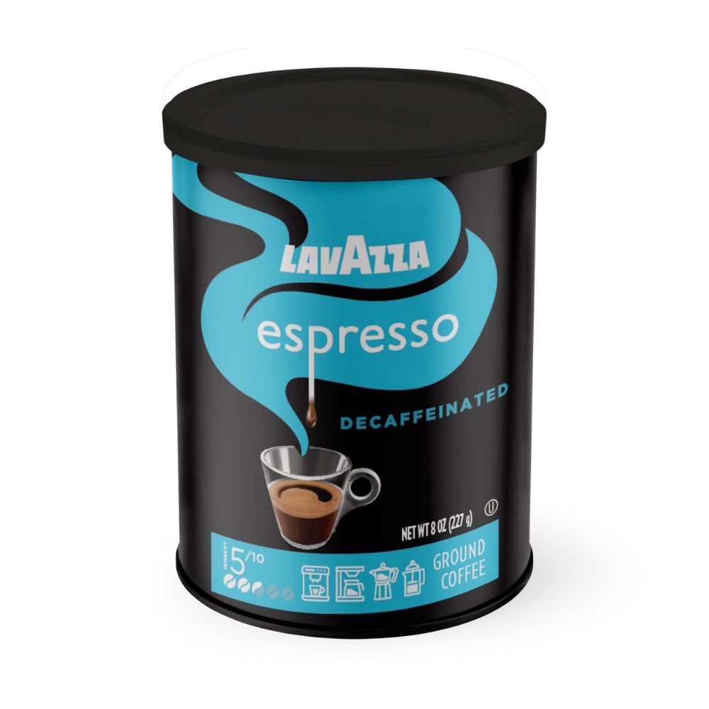 Lavazza Espresso Decaffeinated Ground Coffee in Can 8oz/227g