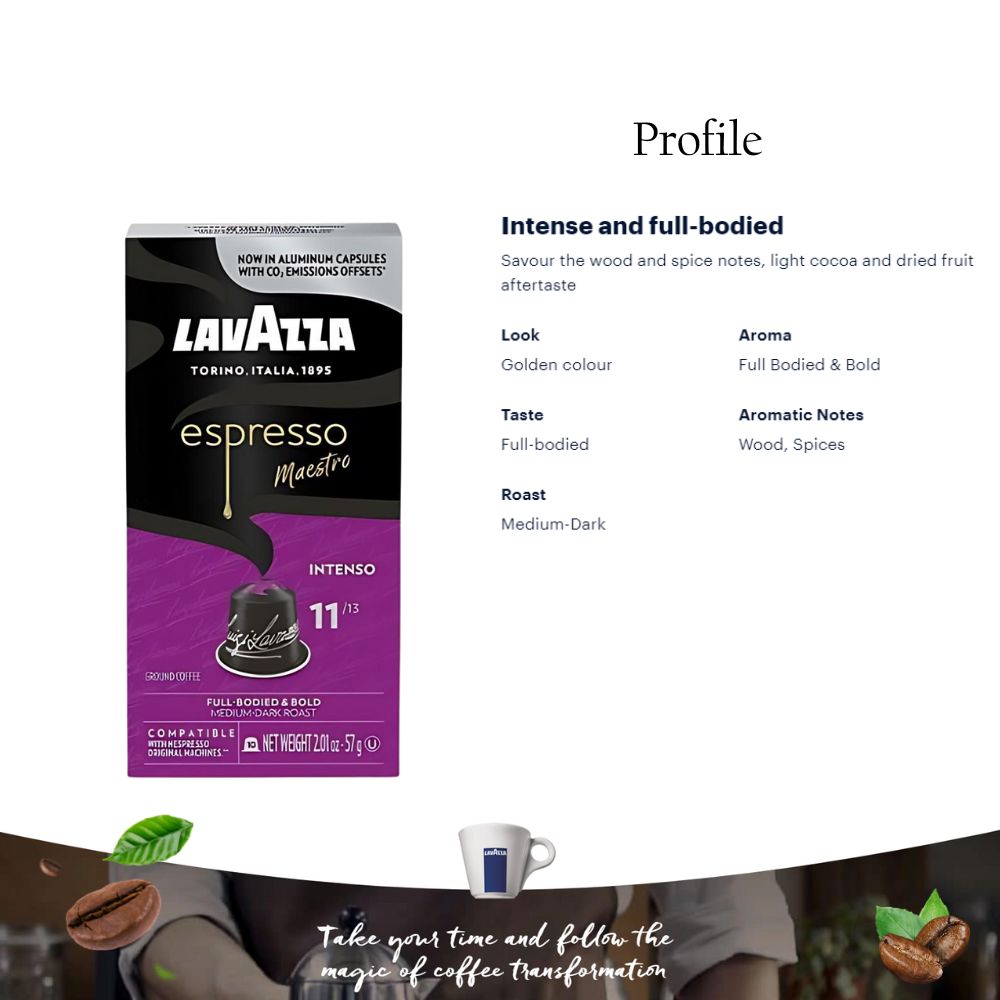 Lavazza Espresso Maestro Intenso Nespresso Capsules 10ct