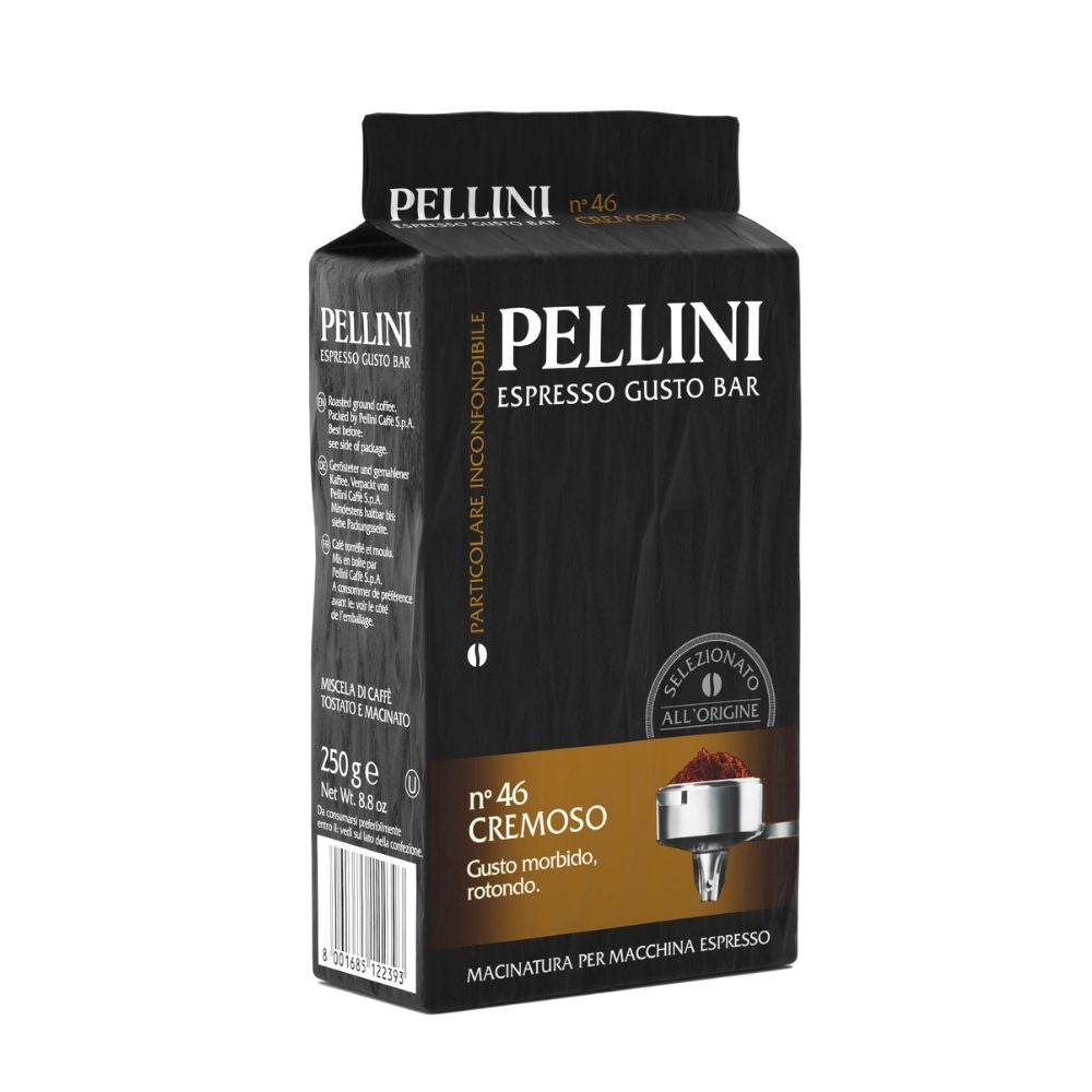 Pellini No 46 Cremoso Ground Coffee in a Brick 8.8oz/250g