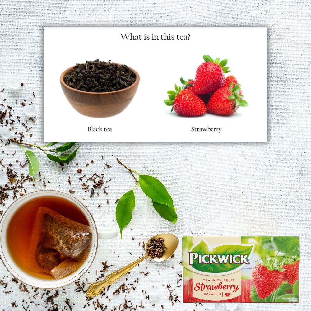 Pickwick Strawberry Black Tea 20 tea bags