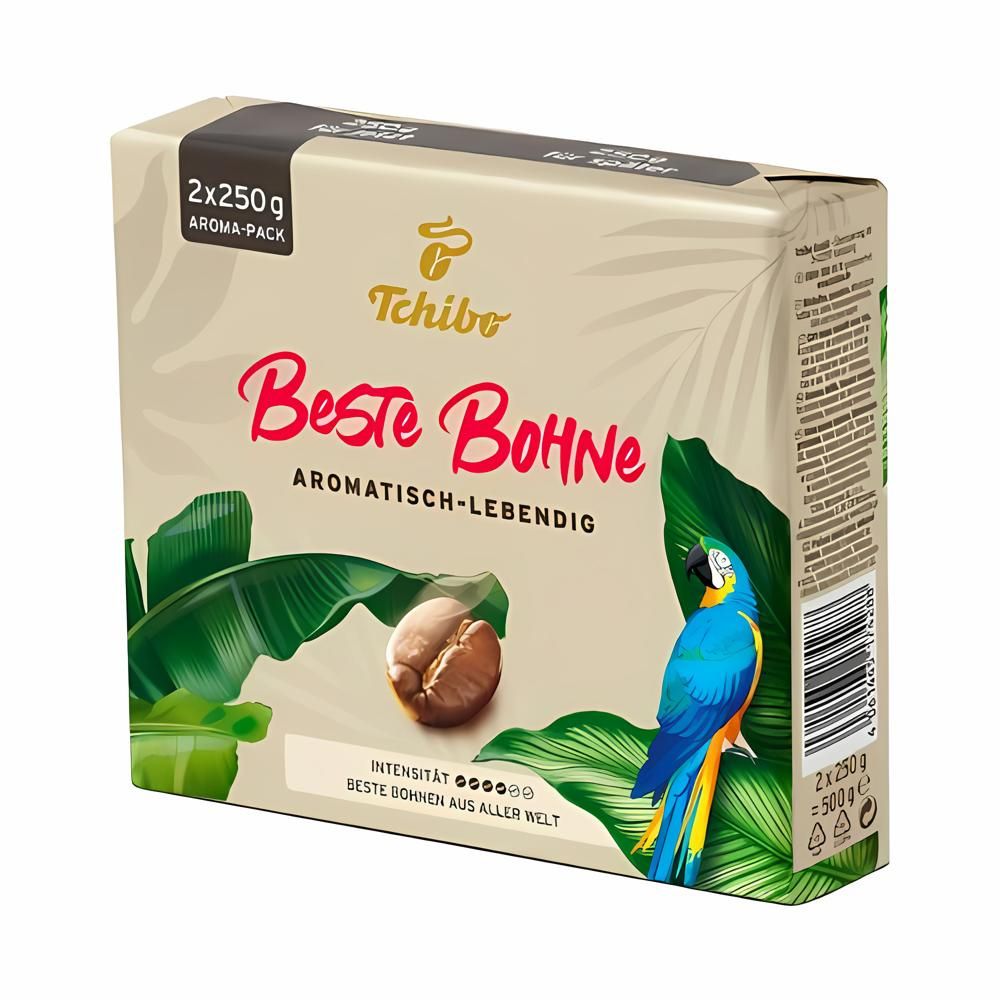 Tchibo Beste Bohne Ground Coffee 17.6oz/500g