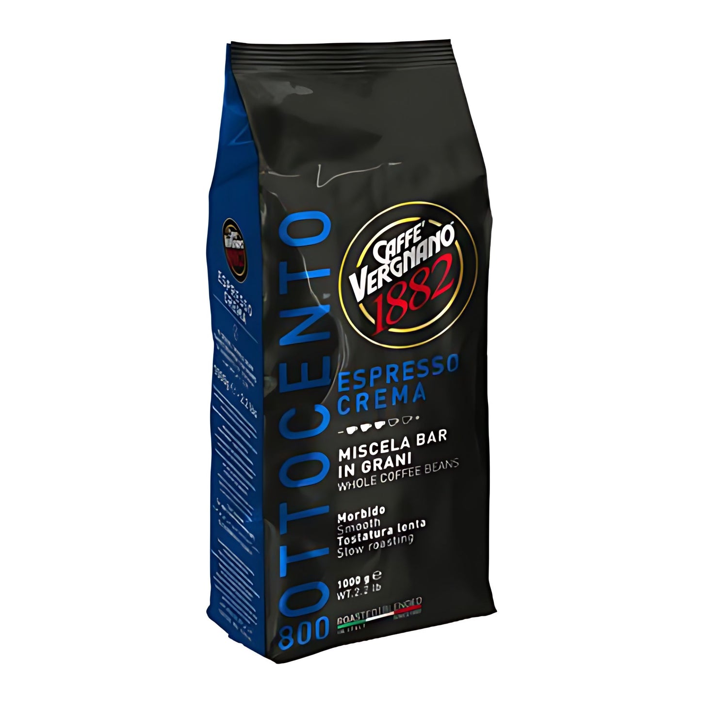 Caffe Vergnano Espresso Crema 800 Whole Bean Coffee 2.2lb/1kg
