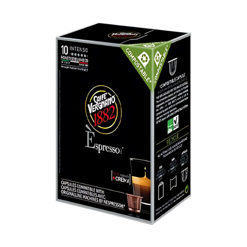 Caffe Vergnano Intenso Coffee Nespresso Capsules 10ct