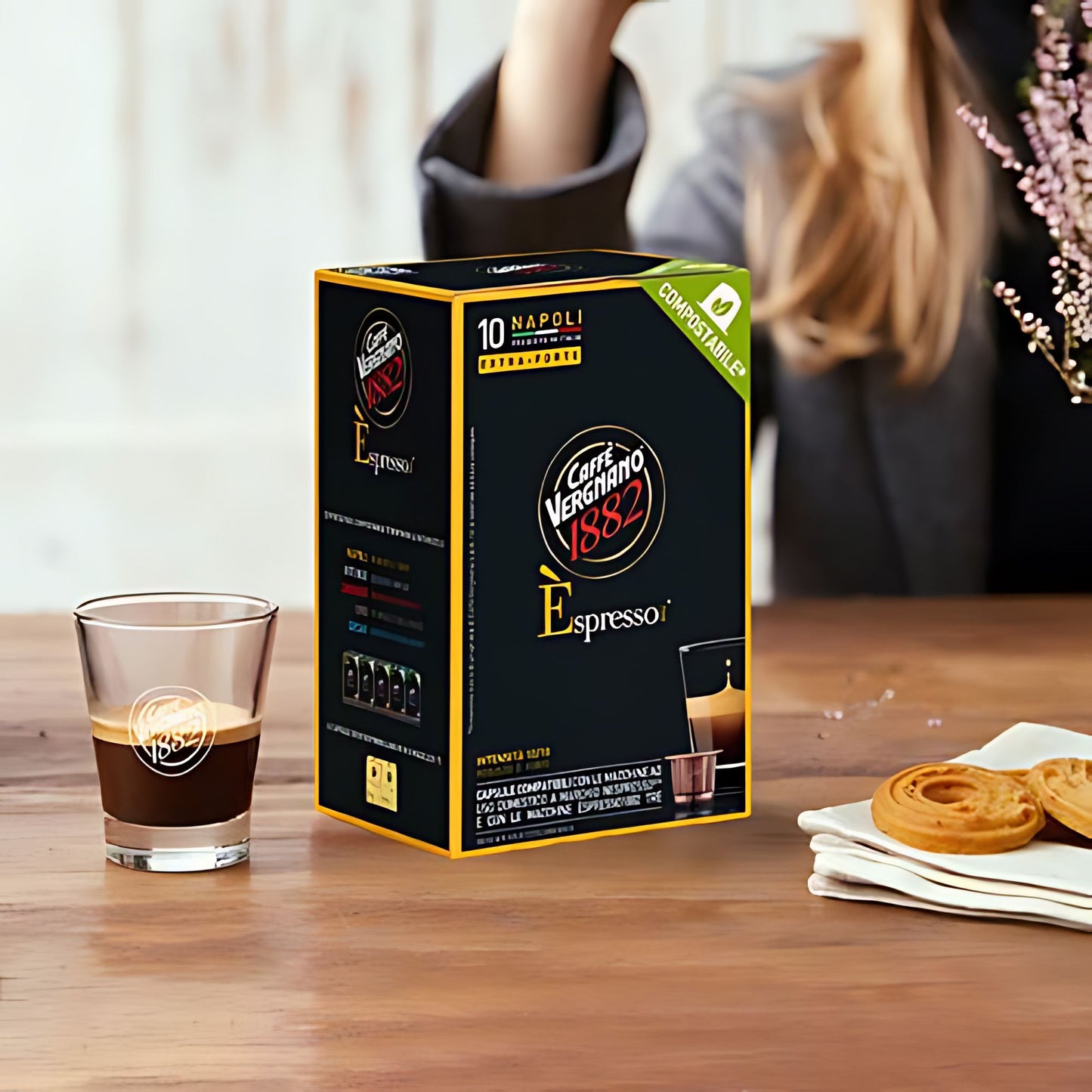 Caffe Vergnano Napoli Coffee Nespresso Capsules 10ct