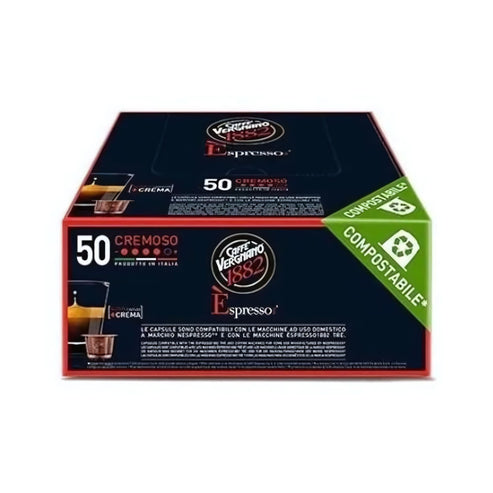 Caffe Vergnano Cremoso Coffee Nespresso Capsules 50ct