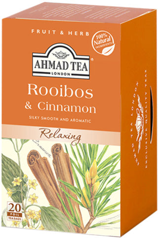 Ahmad Tea Rooibos & Cinnamon Herbal Tea 20 foil tea bags