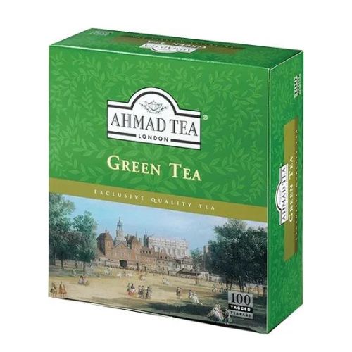 Ahmad Tea Jasmine Green Tea 100 tagged tea bags