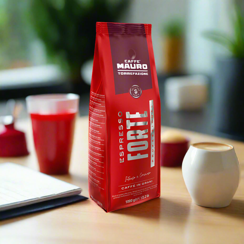 Caffe Mauro Espresso Forte Whole Bean Coffee 2.2lb/1kg