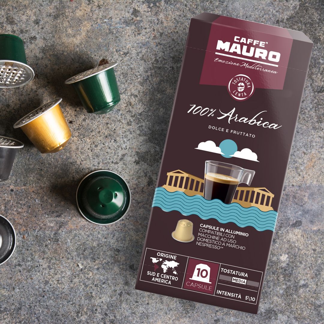 Caffe Mauro 100% Arabica Nespresso Coffee Capsules 10ct