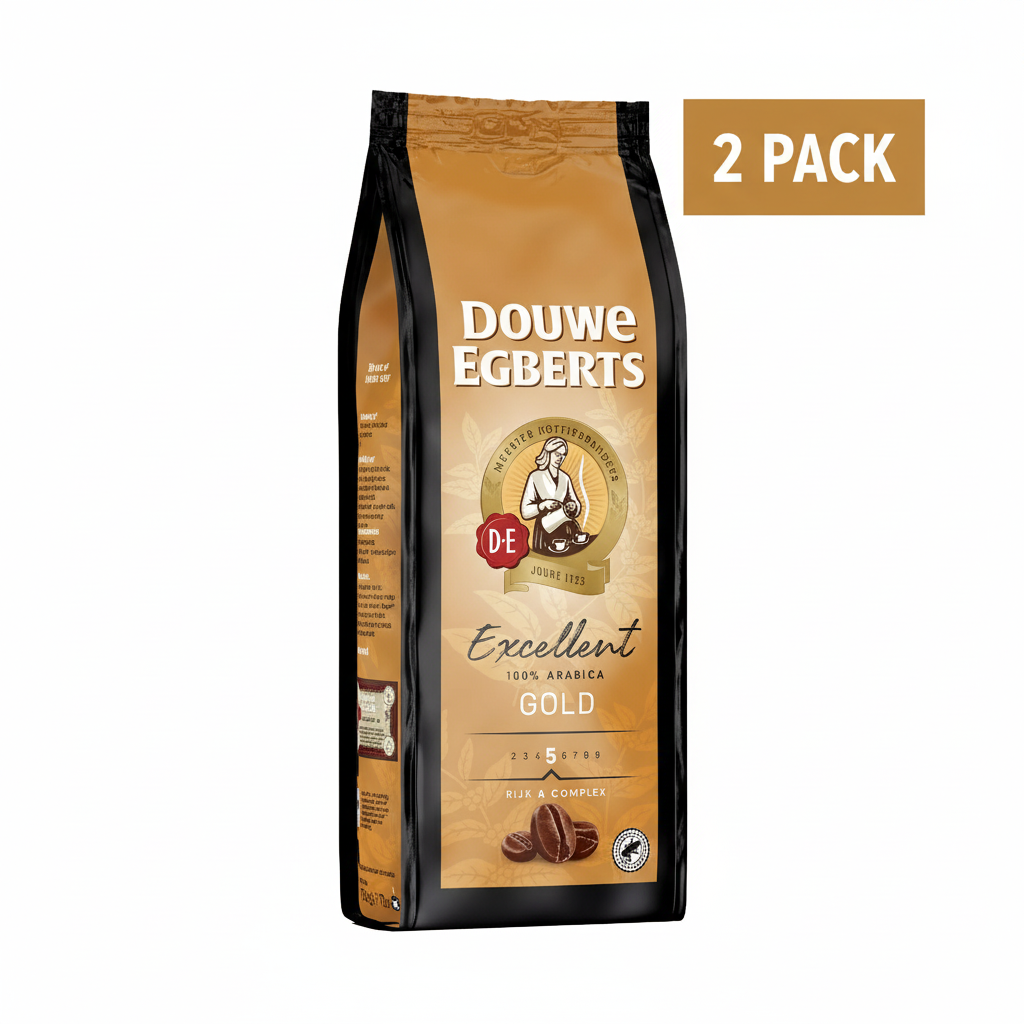 Douwe Egberts Excellent Aroma Whole Bean Coffee 17.6oz/500g - Pack of 2