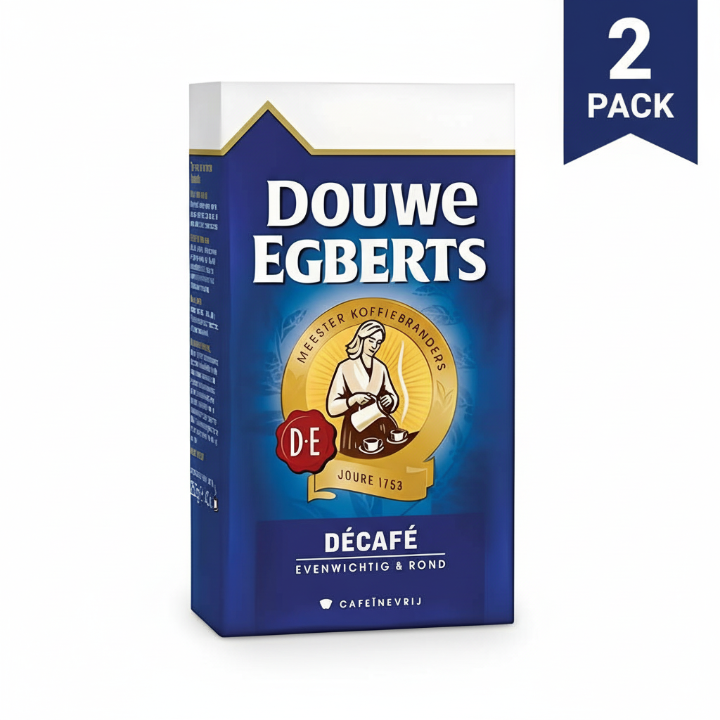 Douwe Egberts Aroma Rood Decaf Coffee 17.6oz/500g - Pack of 2