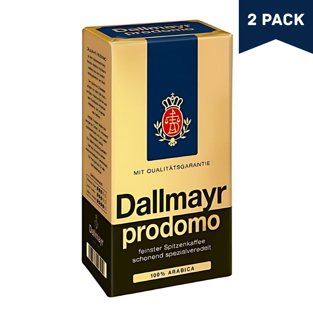 Dallmayr Prodomo Ground Coffee 17.6oz/500g - Pack of 2