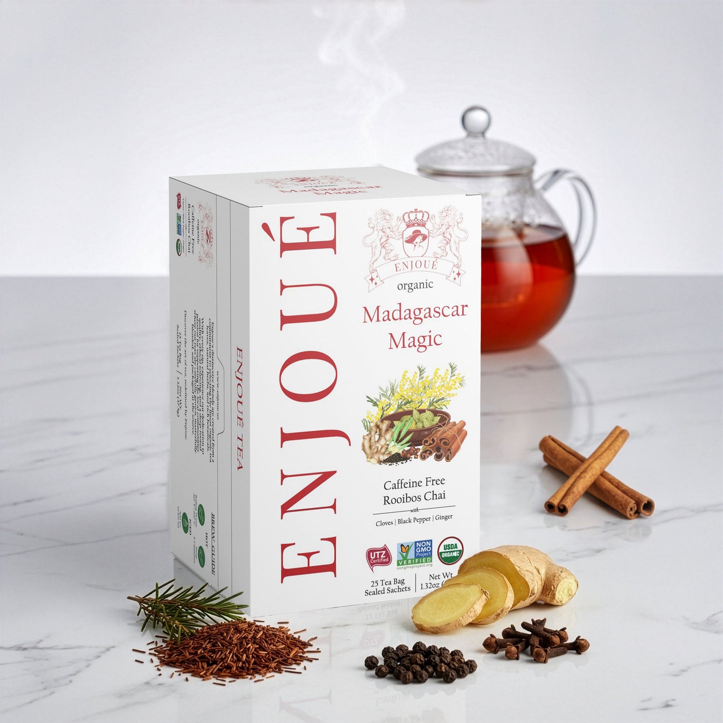 Enjoue Organic Madagascar Magic Rooibos Chai Tea