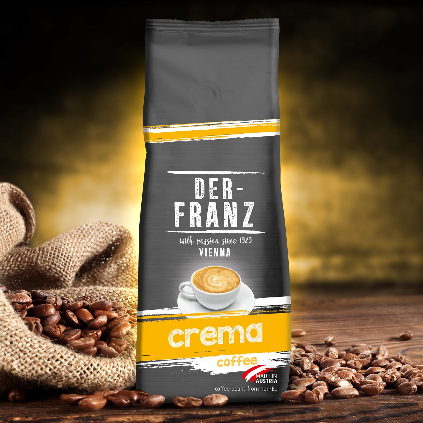 Der Franz Crema Ground Coffee 17.6oz/500g