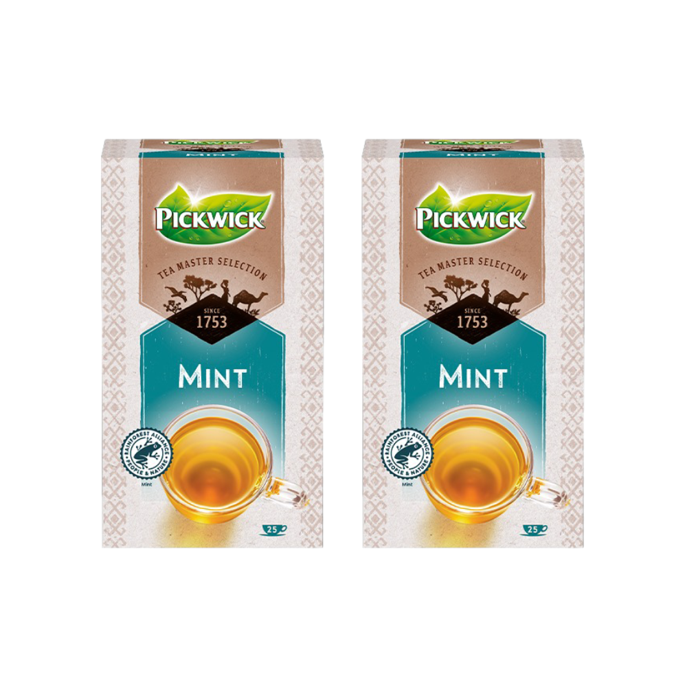 Pickwick Tea Master Selection Mint Herbal Tea 25ct - Pack of 2