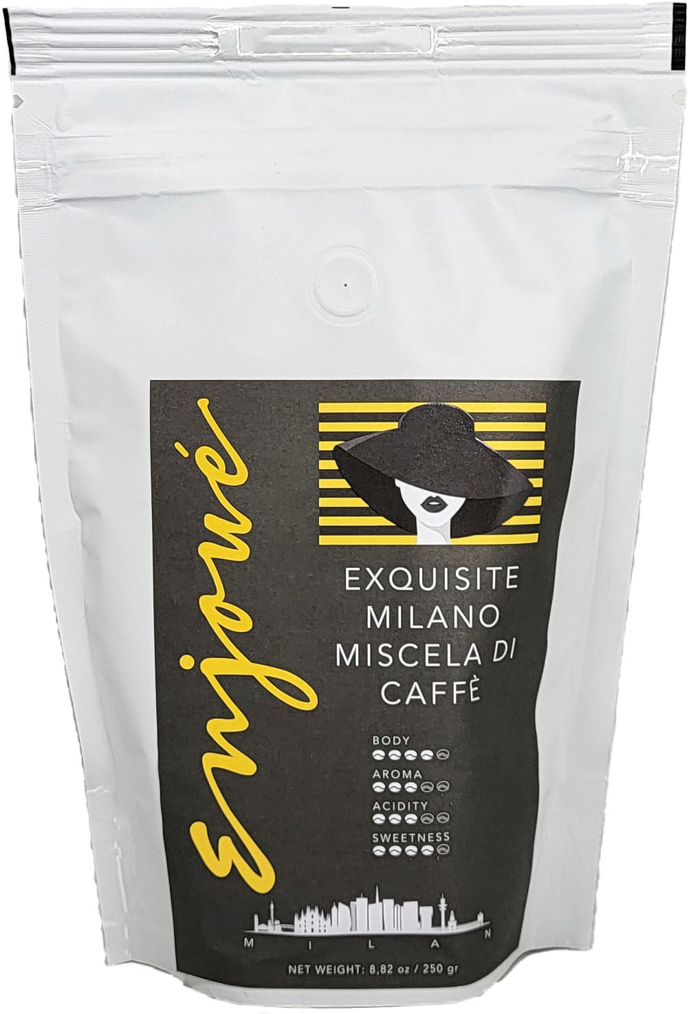 Enjoué Exquisite Milano Miscela di Caffe Whole Bean Coffee 8.8oz/250g