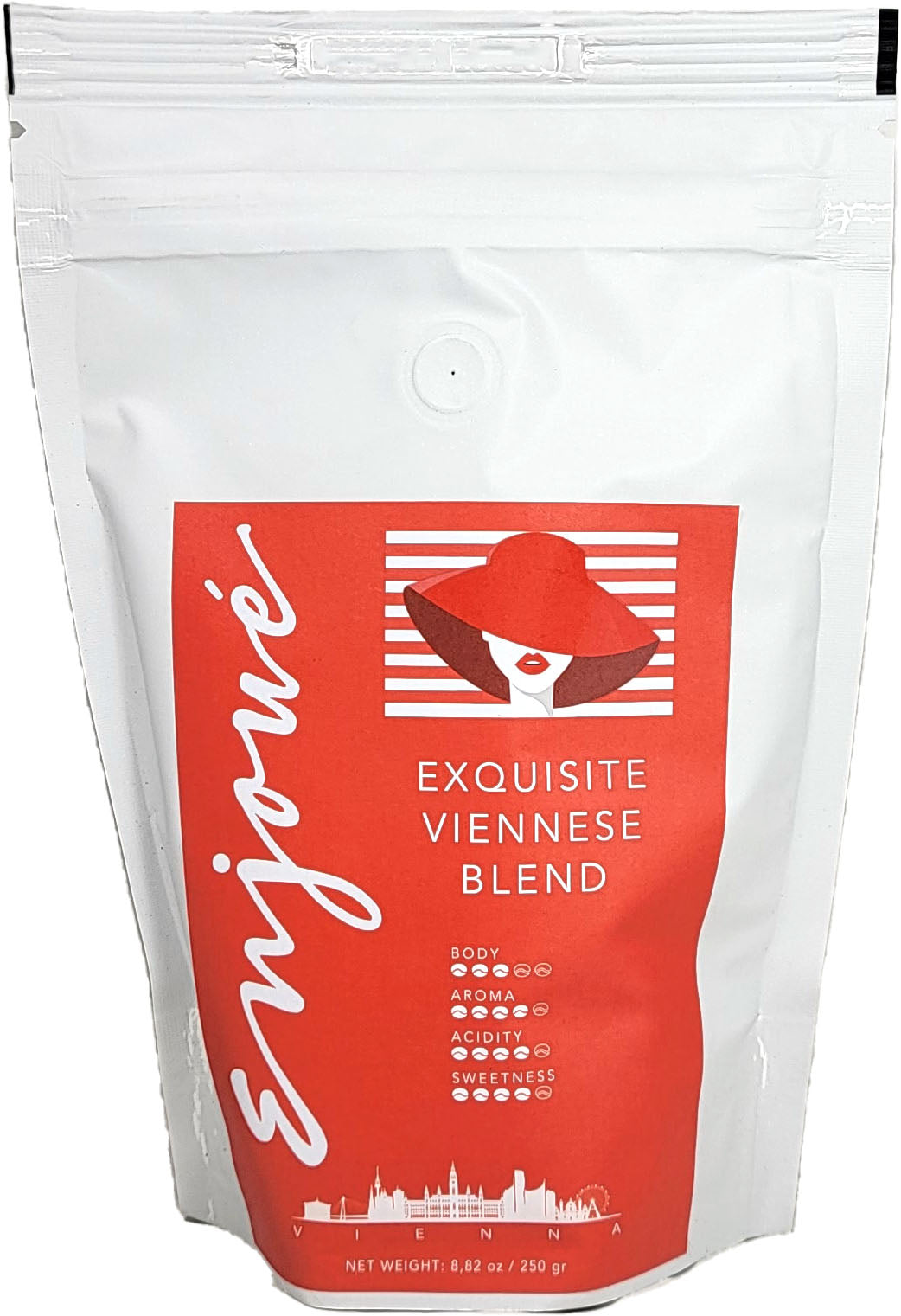 Enjoué Exquisite Viennese Blend Ground Coffee 8.8oz/250g